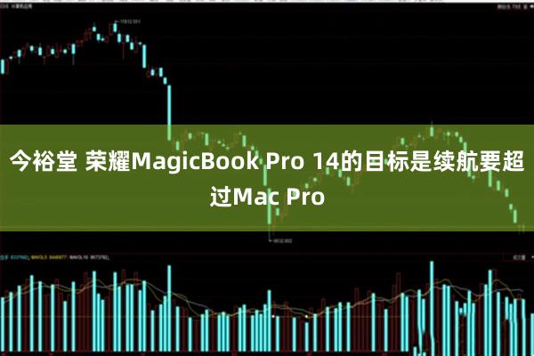 今裕堂 荣耀MagicBook Pro 14的目标是续航要超过Mac Pro